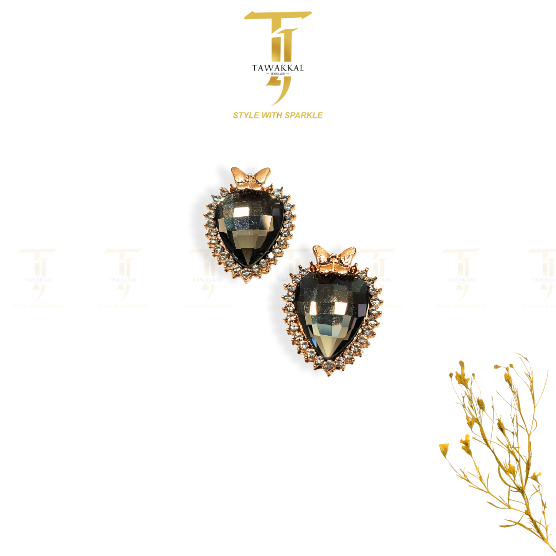 Strawberry Shape Studs - Tawakkal Jewellers