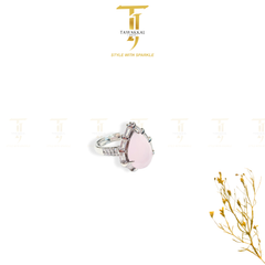Drop Shape Real Zircon Rings (Adjustable)