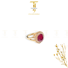 Round Shape Ruby Rings