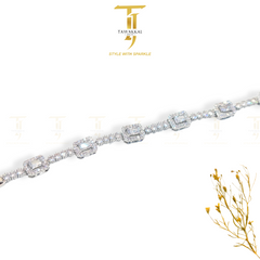 Square Large Zircon Bracelet - Tawakkal Jewellers