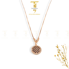 Black Round Pendant Chains - Tawakkal Jewellers