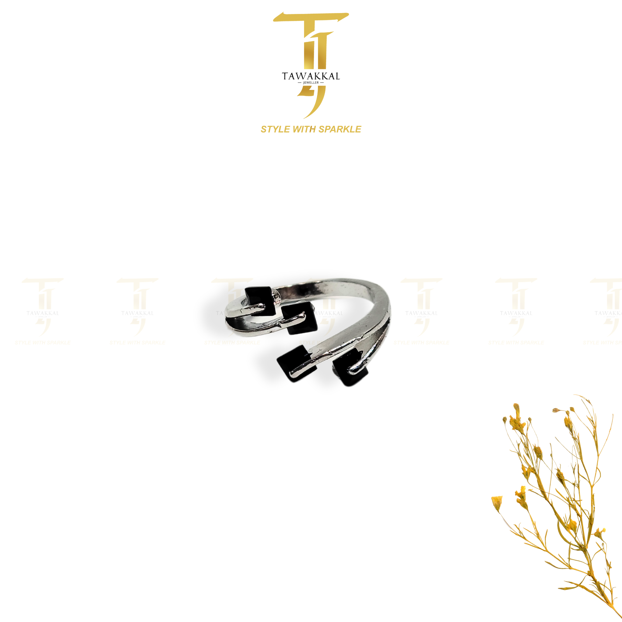 Square Shape Crystal Rings