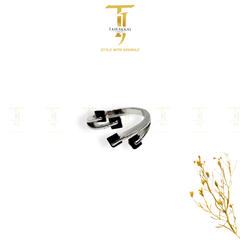 Square Shape Crystal Rings