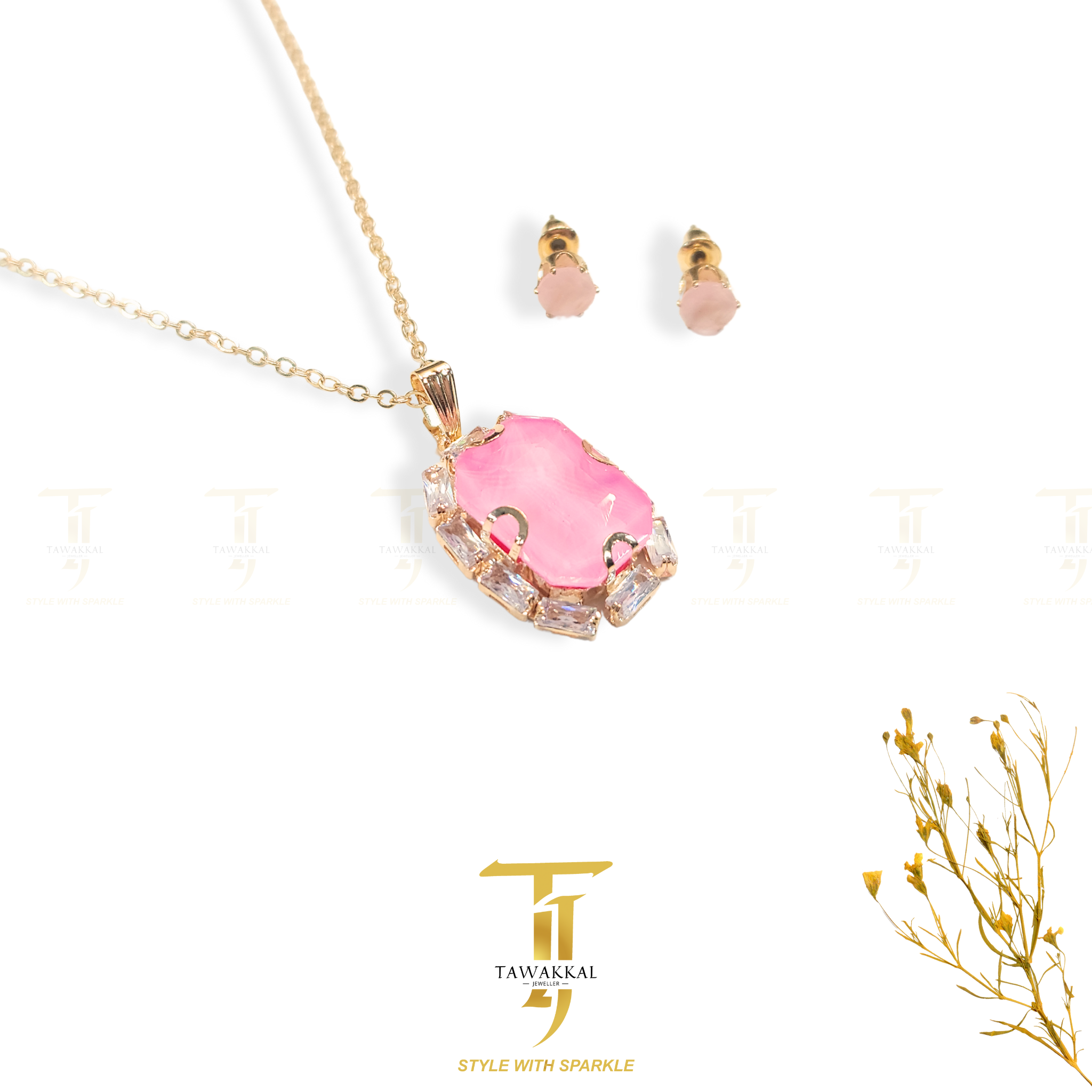 American Dublet Stone Locket Sets