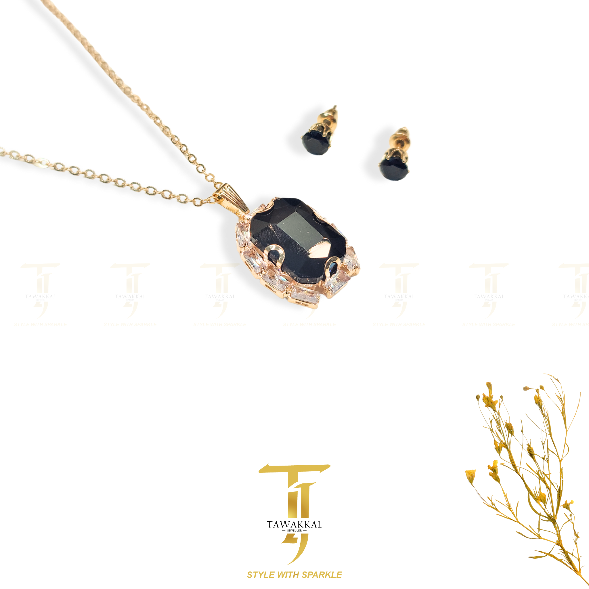 American Dublet Stone Locket Sets