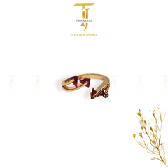 Triangle Shape Crystal Rings