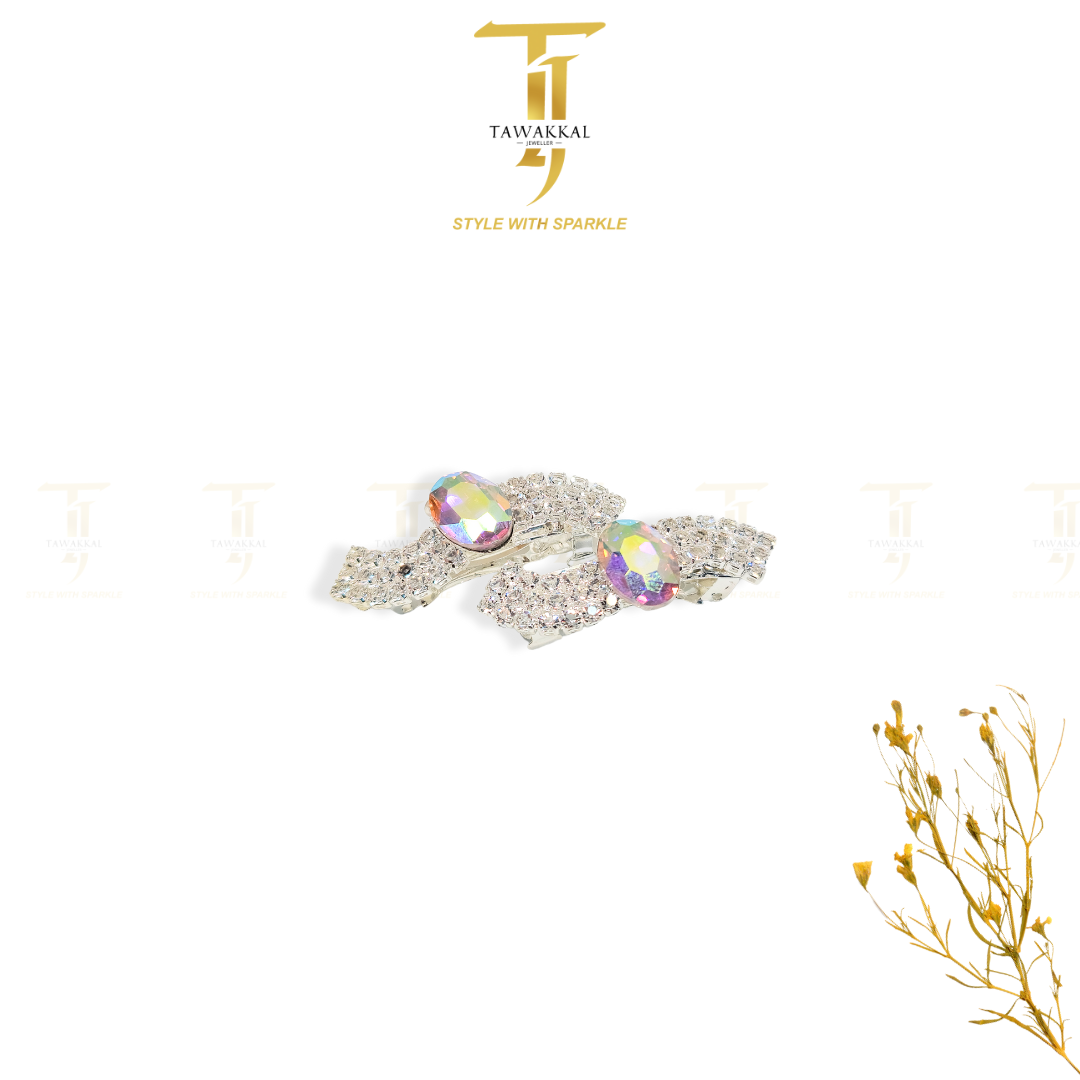 S-Shape Combo Clip (Silver) - Tawakkal Jewellers