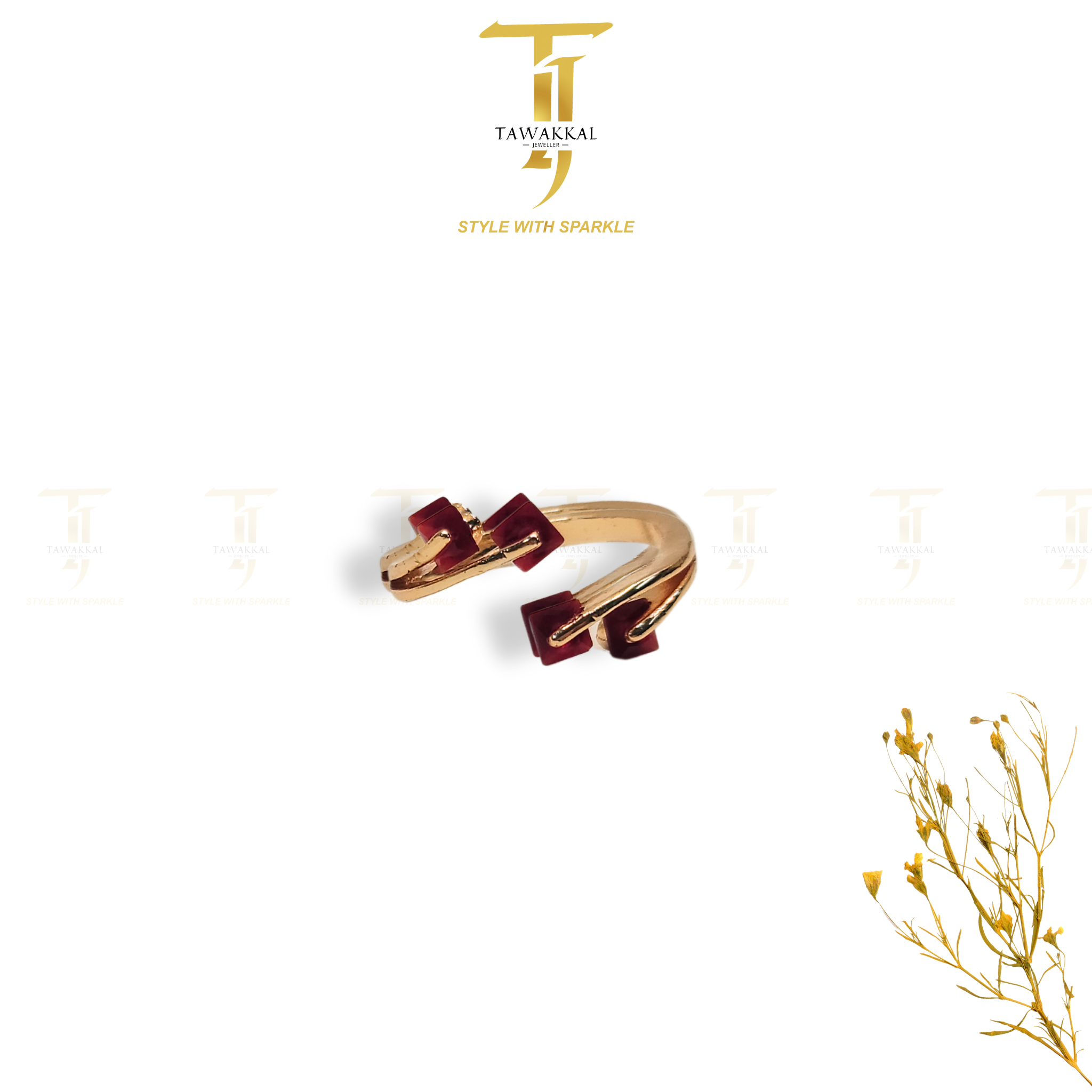 Square Shape Crystal Rings