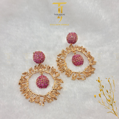 Stylish Zirconic Ball Hoops