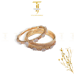 American Cubic Bangles 6 Pcs - Tawakkal Jewellers