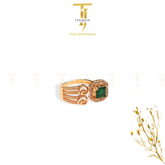 Square Zirconia Italian Rings (Adjustable)