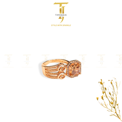 Square Zirconia Italian Rings (Adjustable)